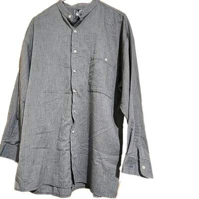 💫Camisa Monte Carlo De Colección Hombre Abotonada Manga Larga Talla L Gris Foto 1 de 4
