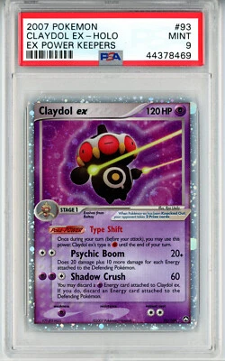 POKEMON EX POWER KEEPERS CLAYDOL EX #93 ULTRA RARE HOLO PSA 9 MINT #44378469 - Image 1 of 2