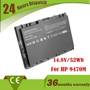 BT04XL Laptop Battery for HP EliteBook Folio 9470m 52Wh 687945-001 687517-2CT - Picture 1 of 6