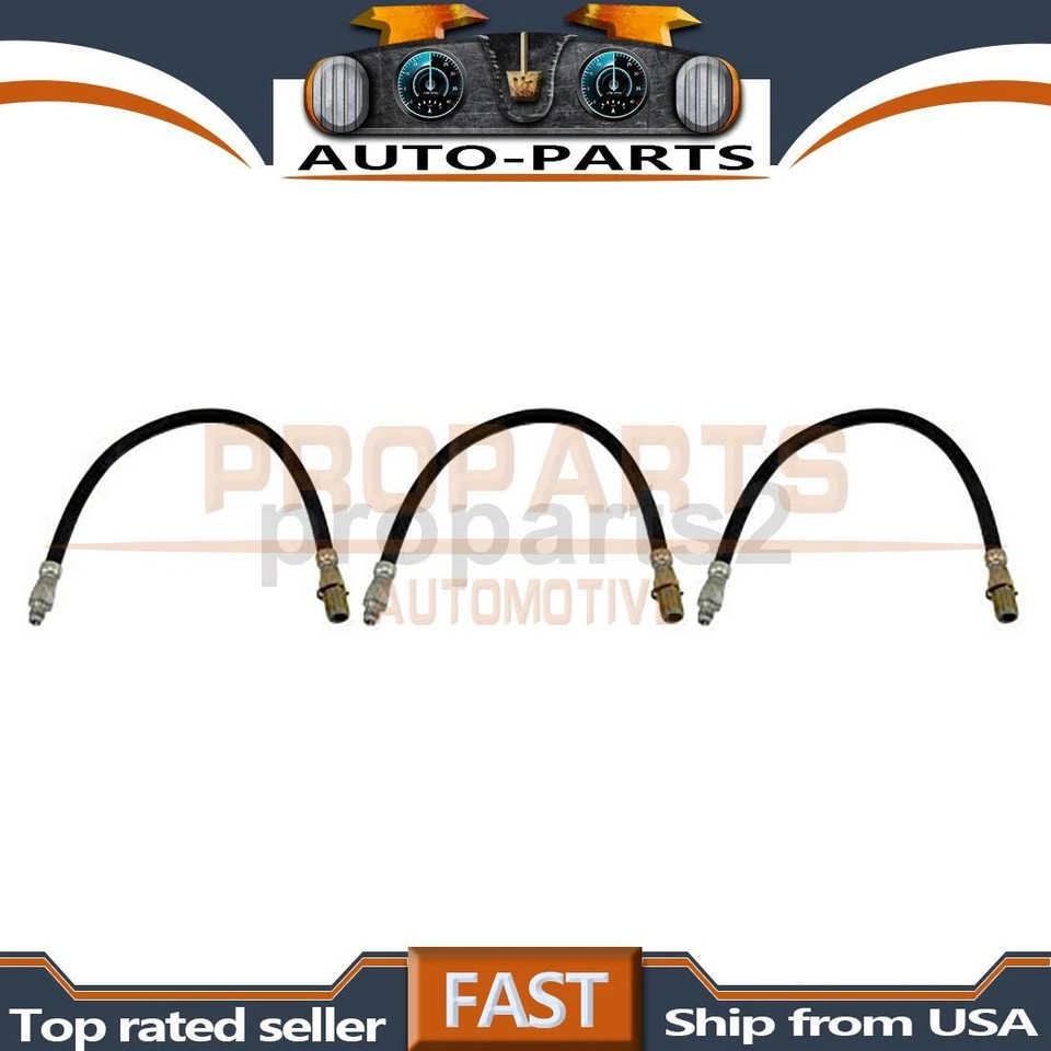 First Stop Hydraulic Brake Hose Front Rear 3x For Studebaker 5E13D 4.7L 2WD 1960 - Image 1 of 4