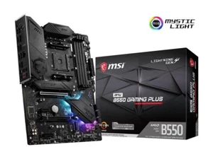 (Ricondizionata in fabbrica) MSI MPG B550 GAMING PLUS AM4 M.2 SATA scheda madre Advanced Micro Devices ATX - Foto 1 di 6