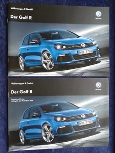 VW Golf 6 / Golf R Prospekt 5.2012 mit Angaben zu Farben und Polstern + Beilage - Picture 1 of 8