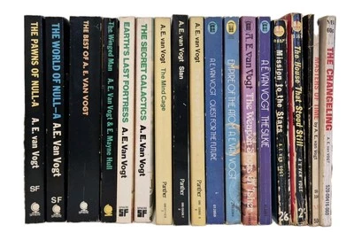 A. E. Van Vogt x 17 Vintage Science Fiction Books Paperback RARE! Sphere Panther - Image 1 of 4