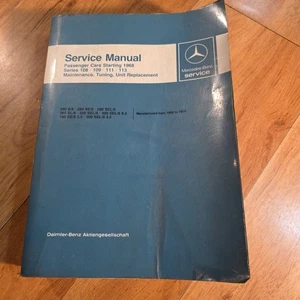 Mercedes Benz Service Manual Passenger Cars 1968 108 109 111 113 1966-1973 - Bild 1 von 7
