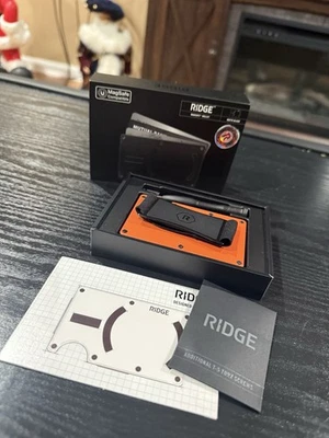 The Ridge Wallet MagSafe Basecamp Orange RFID Money Strap - Image 1 of 3