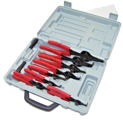 11pcs Snap Ring Plier Mechanics Circlips Remover  Internal External Pliers Set - Image 1 of 2