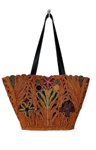 Lustige Vintage Tasche Stroh - Bild 1 von 8