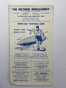 Herne Bay v Tonbridge; FA Cup 3ª ronda de clasificación, 24 de octubre de 1970 - Imagen 1 de 4