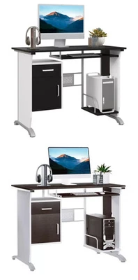 Computer Desk with Storage Drawer Cabinet Sliding Keyboard Tray CPU Rack Home - Image 1 of 4