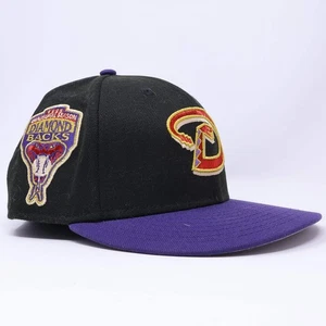 USED 1/4 Black Arizona Diamondbacks 1998 59fifty New Era Fitted Hat Cap - Picture 1 of 5