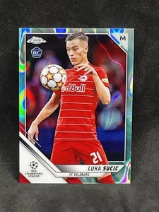 2022 Topps Chrome LUKA SUCIC Aqua LAVA RC SALZBURG RC Croatian #197 - Picture 1 of 2