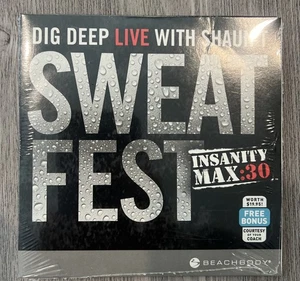 New SEALED Insanity Max 30 Sweat Fest Bonus DVD Shaun T Cardio Beachbody Workout - Imagen 1 de 2