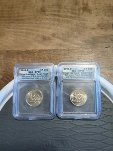 2005 P & D California State Quarter ICG Set Satin Finish SP-69 - Picture 1 of 5