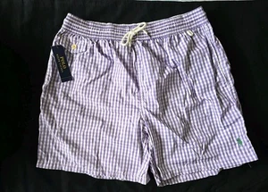 POLO RALPH LAUREN TRAVELER MENS SWIMSUIT SHORTS TRUNKS LAVENDER SZ XL-NWT - Picture 1 of 6
