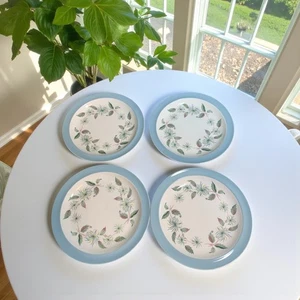 Wedgewood Barlaston 'Penshurst' Muster Porzellan Teller x4 18 cm sehr guter Zustand - Bild 1 von 8