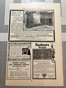 1907 Kaschmir Teppich Druck Werbung / Poster Vintage Vintage - rahmenfertig - Bild 1 von 1