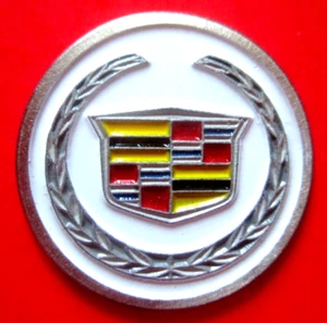 vtg - CADILLAC - Golf Ball Marker - Flat - Metal - Automobile Car - Picture 1 of 2
