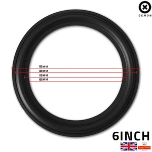 1x 6" inch Rubber Woofer Speaker Part Light Surrounds Repairs Spare 155MM UK - Picture 1 of 8