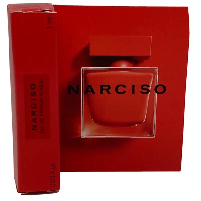 Narciso Rodriguez Narciso Rouge 0,03 oz 1 ml eau de parfum spray mini/frasco de muestra de viaje Foto 1 de 4