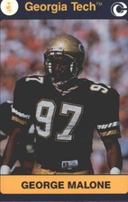 1991 Georgia Tech Collegiate Collection Multi-Sport Card #12 George Malone