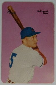 1952 Mothers Cookies Pacific Coast League PCL #38 Lou Stringer Hollywood Stars