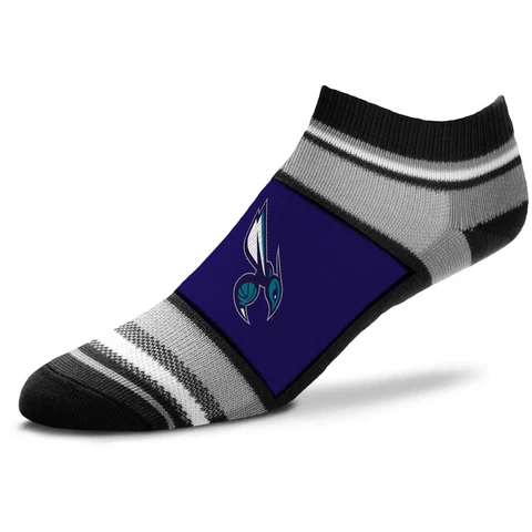 Women's For Bare Feet Charlotte Hornets Marquis Addition No Show Ankle Socks Cover