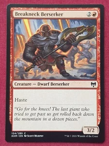 Magic The Gathering KALDHEIM BREAKNECK BERSERKER red card MTG - Imagen 1 de 2