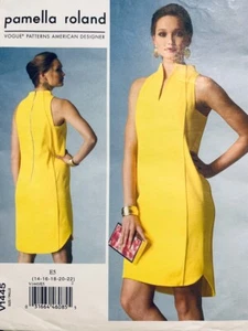 Vogue Pattern V1445 by Pamella Roland, Misses Dress Sizes 14 16 18 20 22 NEW OOP - Picture 1 of 3