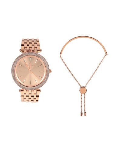 Set orologio da polso e bracciale MICHAEL KORS MK3715 RRP €280 resistente all'acqua