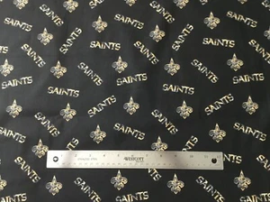 1/4 Yard "New" NFL New Orleans Saints Camouflage 100% Cotton Fabric - Picture 1 of 2