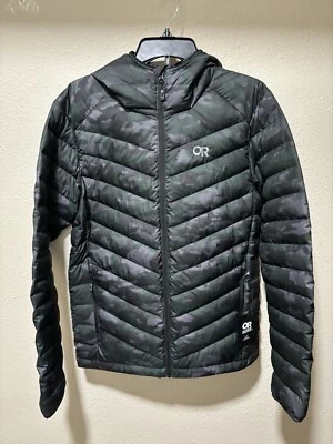 Outdoor Research Men's Coldfront LT Down Hoodie Puffer Grove Camo Sz Medium NWT - Image 1 of 4