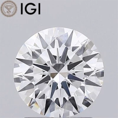 CVD Lab Grown Diamond 1.40 CT. with IGI Certified E Color VVS2 Clarity ROUND Cut - Image 1 of 4