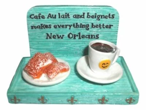 Coffee and Beignets Magnet Party Favor New Orleans - Picture 1 of 2