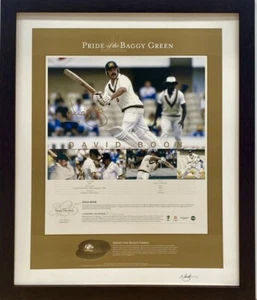 DAVID BOON Signed Lithograph Print Pride of the Baggy Green L/E 44/350 PWC COA - Picture 1 of 4