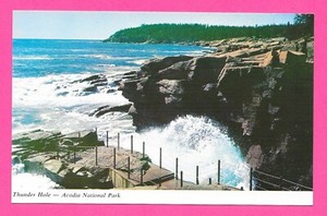 Thunder Hole, Acadia National Park, Bar Harbor Maine Post Card