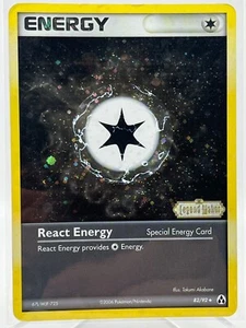 React Energy - 82/92 EX Legend Maker Reverse Holo Rare Pokemon TCG Card - Picture 1 of 2