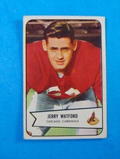 1954 BOWMAN FOOTBALL #107 JERRY WATFORD VG-EX