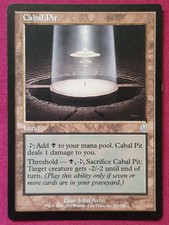 Magic The Gathering ODYSSEY CABAL PIT single land card MTG