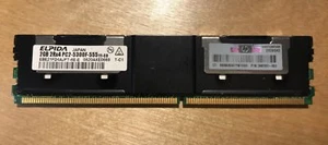 HP 398707-051 2GB 2Rx4 PC2 5300F-555 Elpida Samsung - Picture 1 of 2
