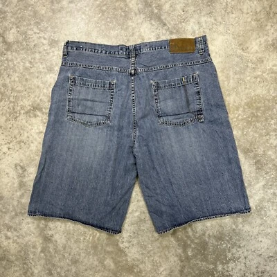 Винтажные мужские шорты Nautica 42 джинсовая ткань Y2K мешковатые бедра Southpole Skater гранж 90-е - Изображение 1 из 4