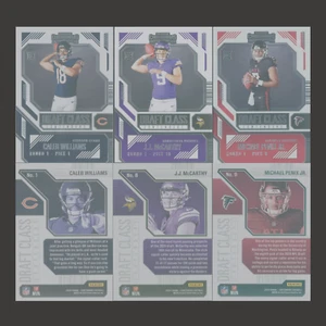 Caleb Williams J.J. McCarthy Michael Penix Jr RC 2024 Contenders Draft Class Lot - Picture 1 of 5
