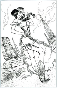 LEGEND OF OZ THE WICKED WEST #1 BLUERAINBOW B&W EXCL LTD 50 NM J SCOTT CAMPBELL - Picture 1 of 1
