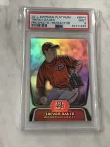 2012 Bowman Platinum Prospects Trevor Bauer #BPP4 PSA 9 MINT Rookie RC - Picture 1 of 2