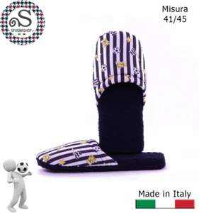 Ciabatte, ciabattine, Pantofole Uomo 41/45 Idea Regalo Bianco Nero TIFOSO Juve - Imagen 1 de 1