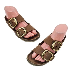 Birkenstock Arizona Big Buckle Sandals Cognac Leather Size 37 US 6 6.5 - Picture 1 of 11