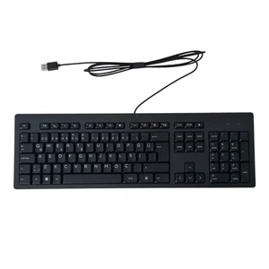 HP 125 Wired Keyboard QWERTY Turkish Layout Black for PC Laptop N51146-141 - Picture 1 of 6