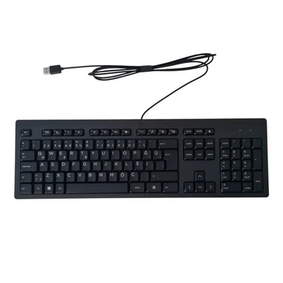 HP 125 Wired Keyboard QWERTY Turkish Layout Black for PC Laptop N51146-141 - Image 1 of 4