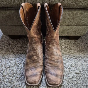 Dan Post Stiefel Herren 13 Albert Western Eckige Zehe Rodeo Rancher Cowboy - Bild 1 von 13