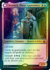 DENNICK, PIOUS APPRENTICE FOIL X1 NM INNISTRAD MIDNIGHT HUNT PRE-SALE MTG MAGIC