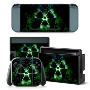 Nintendo Switch Skin Design Foils Aufkleber Schutzfolien Set - Nuclear 2 Motiv - Picture 1 of 1